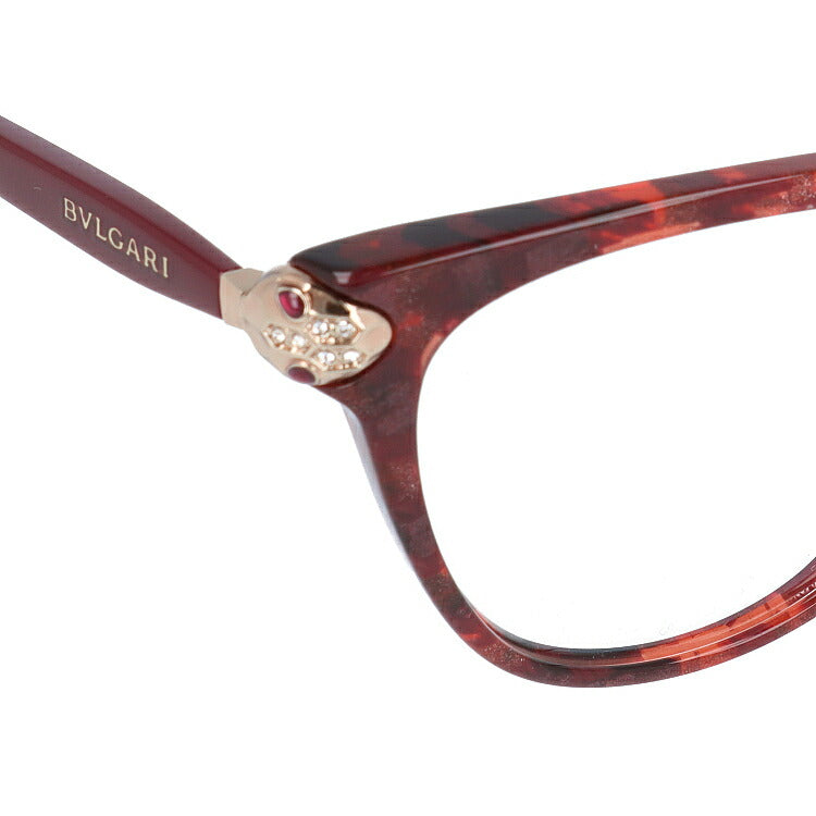 【国内正規品】メガネ 度付き 度なし 伊達メガネ 眼鏡 ブルガリ レ ジェンメ アジアンフィット BVLGARI LE GEMME BV4156BF 5427 54サイズ フォックス型 レディース UVカット 紫外線 ラッピング無料