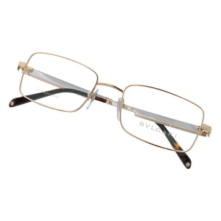 【国内正規品】ブルガリ メガネフレーム 伊達メガネ BVLGARI BV1046TG 4081 53サイズ スクエア ユニセックス メンズ レディース イタリア製 GOLD750 WG ホワイトゴールド ラッピング無料