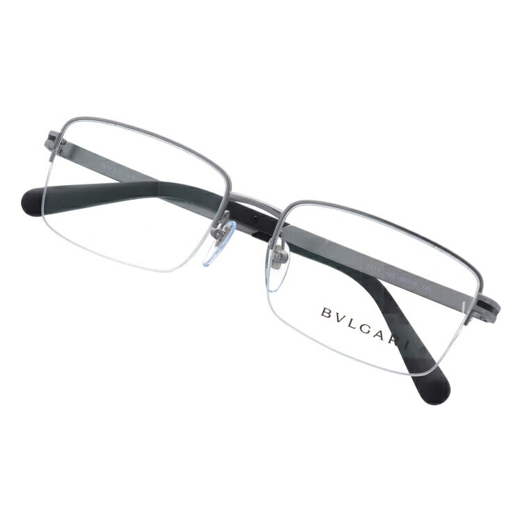 【訳あり・店頭展示品/外箱なし】【国内正規品】ブルガリ メガネ フレーム 眼鏡 BVLGARI BV1111 195 56サイズ スクエア型 ブランド メンズ レディース アイウェア UVカット ギフト対応 ハーフリム ラッピング無料