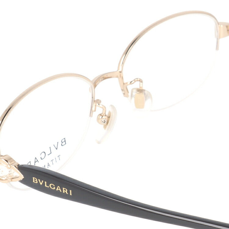 【訳あり・店頭展示品/外箱なし】【国内正規品】ブルガリ メガネ フレーム 眼鏡 BVLGARI BV2132T 477 53サイズ オーバル型 ブランド メンズ レディース アイウェア UVカット ギフト対応 ハーフリム ラインストーン ラッピング無料