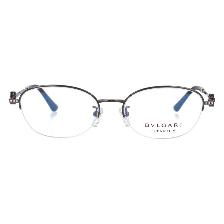 【訳あり・店頭展示品/外箱なし】【国内正規品】ブルガリ メガネ フレーム 眼鏡 BVLGARI BV2209TD 2016 54サイズ オーバル型 ブランド メンズ レディース アイウェア UVカット ギフト対応 ハーフリム ラインストーン ラッピング無料