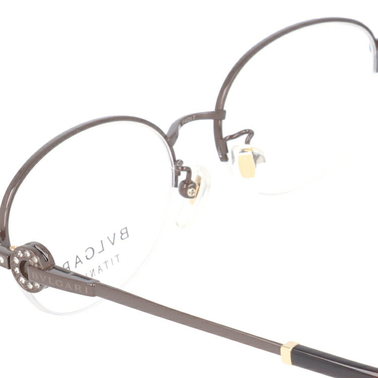 【訳あり・店頭展示品/外箱なし】【国内正規品】ブルガリ メガネ フレーム 眼鏡 BVLGARI BV2209TD 2016 54サイズ オーバル型 ブランド メンズ レディース アイウェア UVカット ギフト対応 ハーフリム ラインストーン ラッピング無料