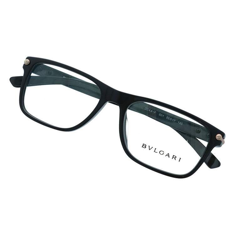 【国内正規品】ブルガリ メガネフレーム 伊達メガネ アジアンフィット BVLGARI BV3044F 501 55サイズ スクエア ユニセックス メンズ レディース