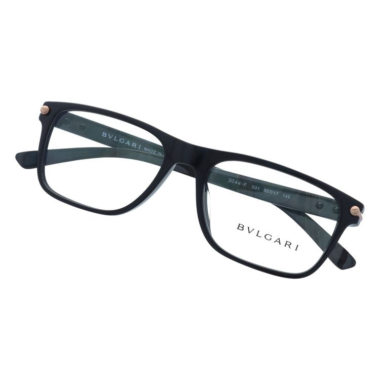 【国内正規品】ブルガリ メガネフレーム 伊達メガネ フルフィット（アジアンフィット） BVLGARI BV3044F 501 55サイズ スクエア ユニセックス メンズ レディース