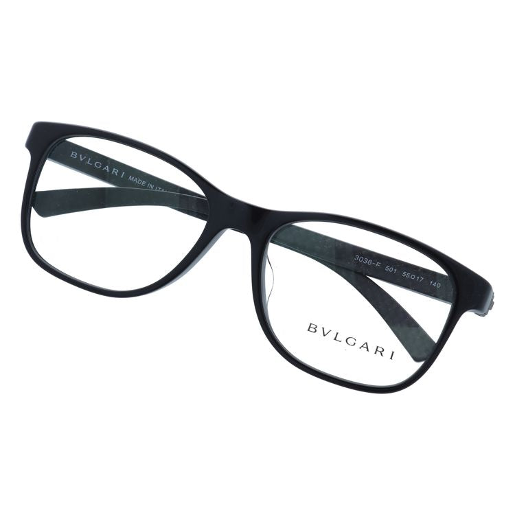 【国内正規品】ブルガリ メガネフレーム 伊達メガネ フルフィット（アジアンフィット） BVLGARI BV3036F 501 55サイズ ウェリントン ユニセックス メンズ レディース