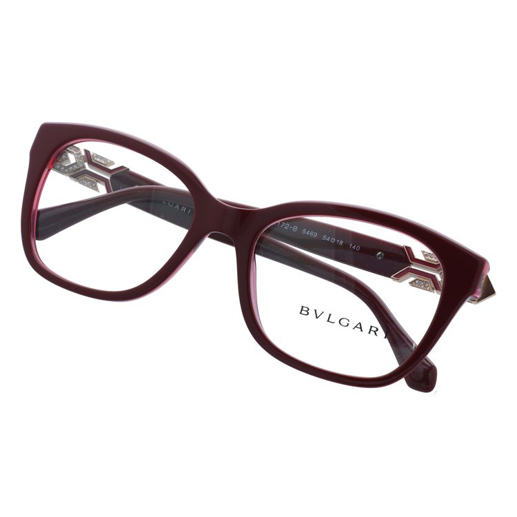 【国内正規品】ブルガリ メガネフレーム セルペンティ 伊達メガネ レギュラーフィット BVLGARI SERPENTI BV4172B 5469 54サイズ ウェリントン ユニセックス メンズ レディース