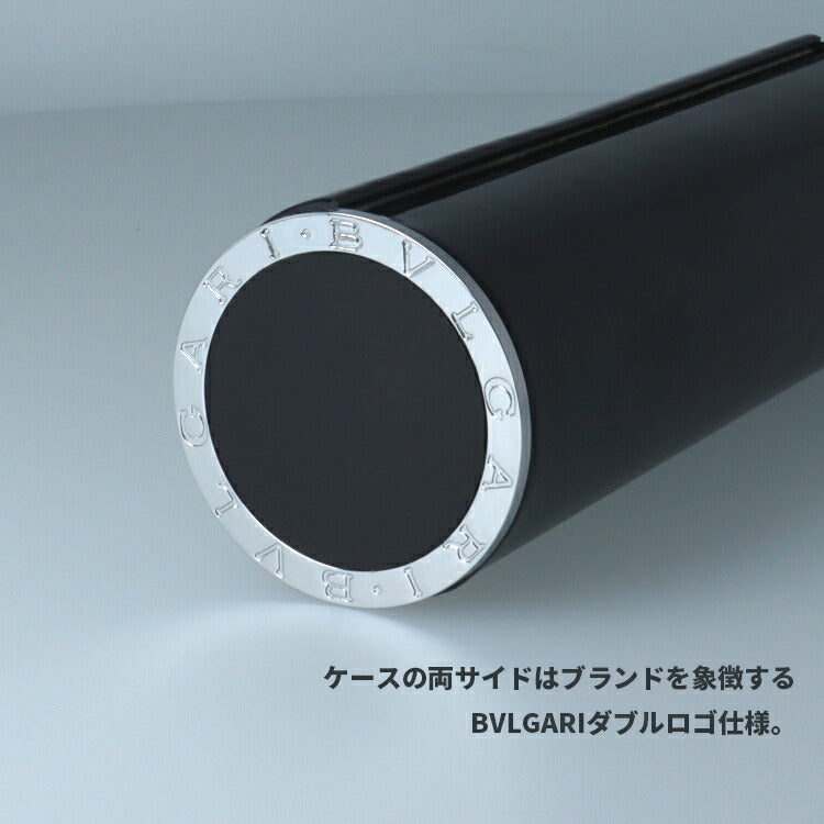 BVLGARI ブラックレザー ケース ブルガリ BVLGARI 純正 メガネケース 眼鏡ケース レンズクロス付き
