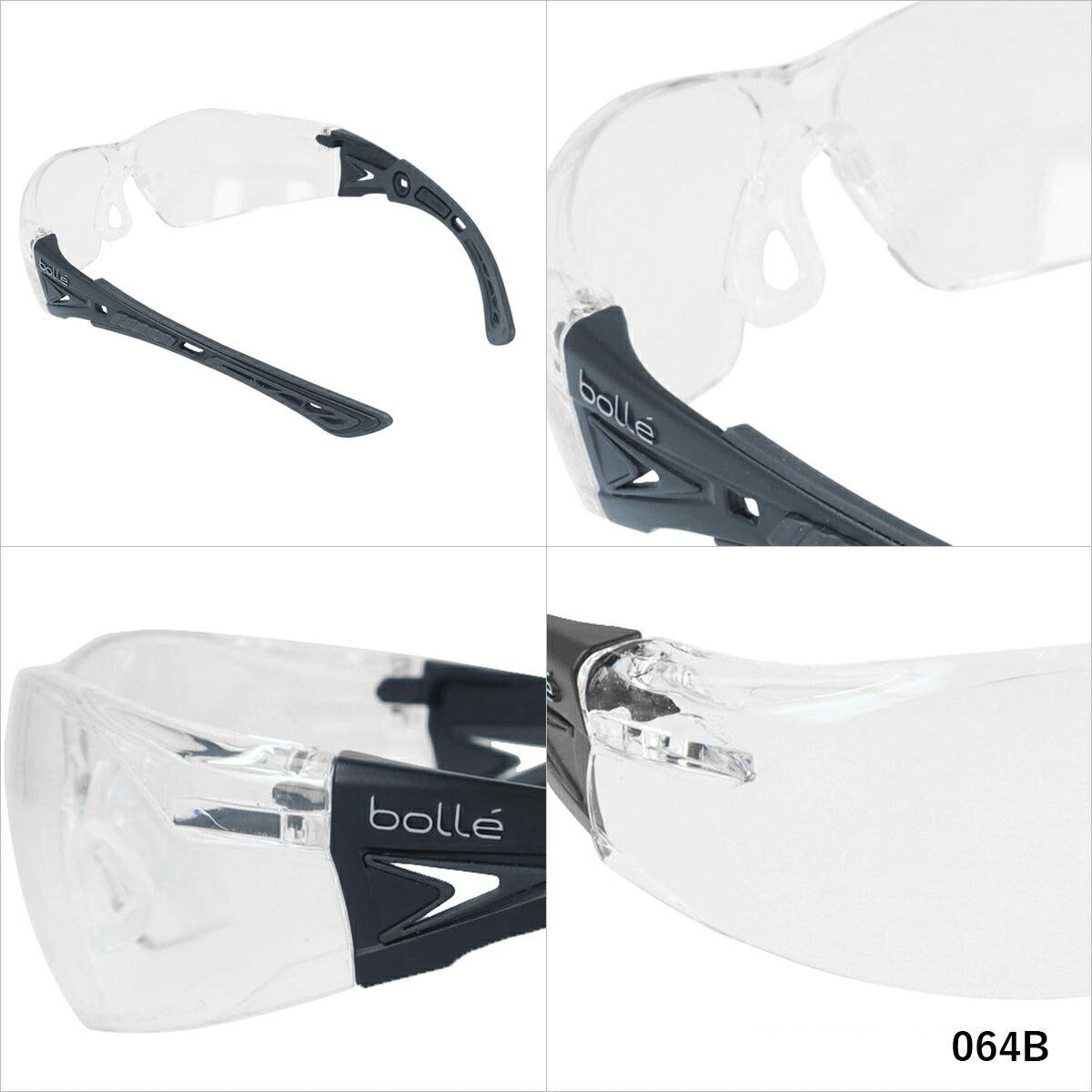 ボレー サングラス ラッシュプラス 調整可能ノーズパッド bolle RUSH+ PSSRUSP 143サイズ スポーツ メンズ レディース
