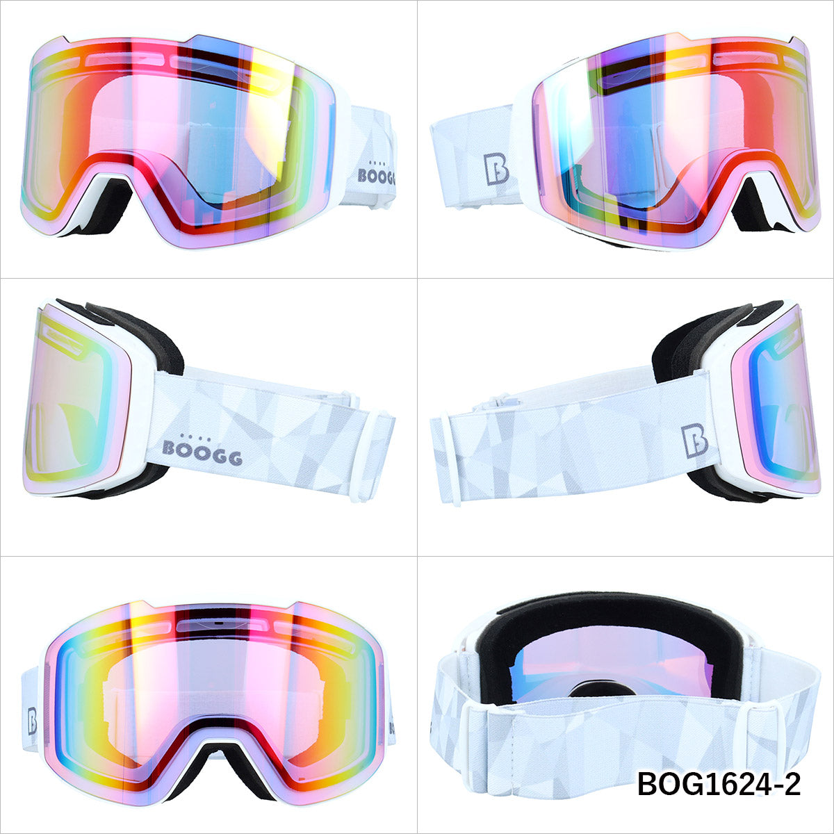 ボーグ ゴーグル ミラーレンズ アジアンフィット BOOGG BOG1624 フレームレス リムレス ユニセックス メンズ レディース