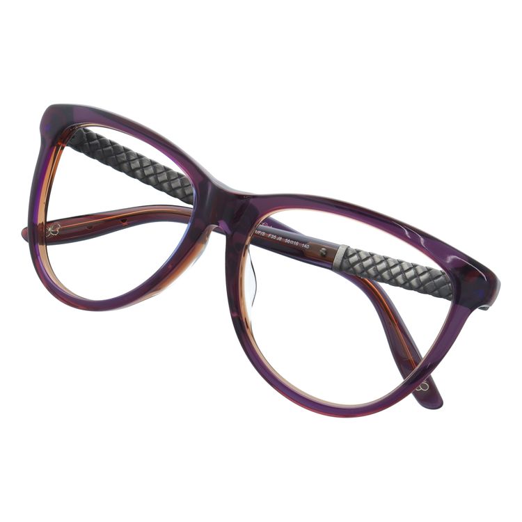 【選べる15色 ライトカラーレンズ】ボッテガヴェネタ ライトカラー サングラス BOTTEGA VENETA B.V.251FS F35/J8 56（PURP ANTSILV） パープル ブラウン/パープルグラデーション アジアンフィット 薄い色 オシャレ ドライブ レジャー メンズ レディース