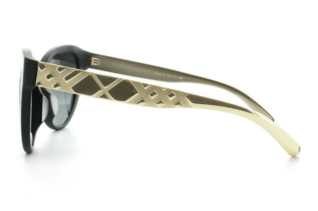 【国内正規品】バーバリー BURBERRY サングラス BE4220F 34648G（B4220F） 56 マットブラック/ゴールド アジアンフィット レディース UVカット ラッピング無料