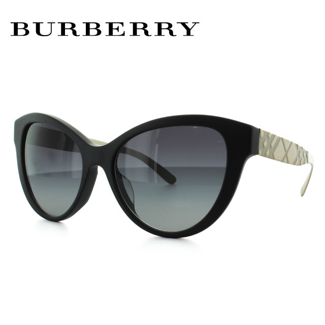 【国内正規品】バーバリー BURBERRY サングラス BE4220F 34648G（B4220F） 56 マットブラック/ゴールド アジアンフィット レディース UVカット ラッピング無料