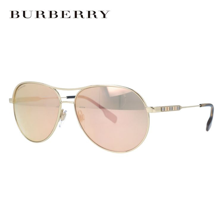 【国内正規品】バーバリー サングラス ミラーレンズ BURBERRY BE3122 11097J 59サイズ ティアドロップ ユニセックス メンズ レディース