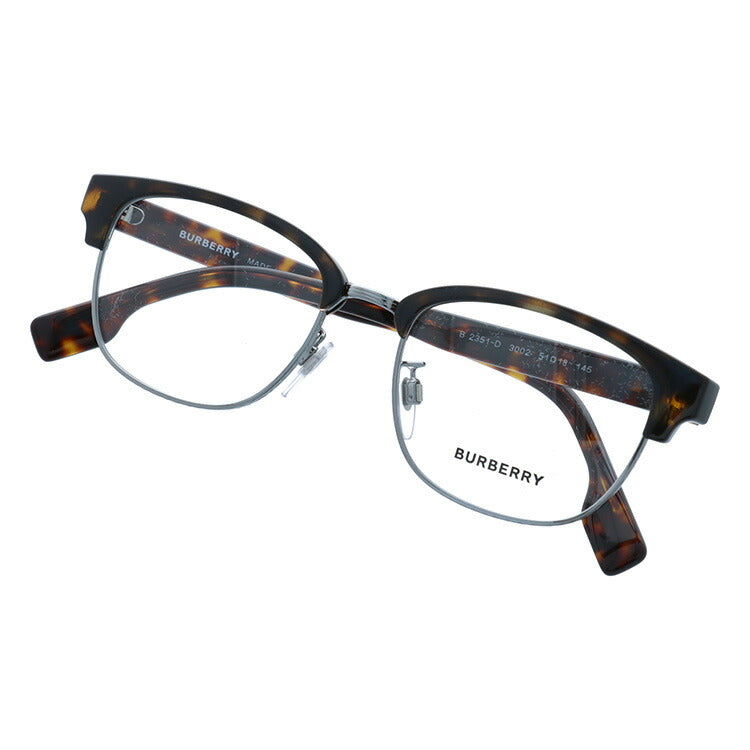 【国内正規品】バーバリー メガネフレーム 伊達メガネ BURBERRY BE2351D 3002 51サイズ ブロー ユニセックス メンズ レディース