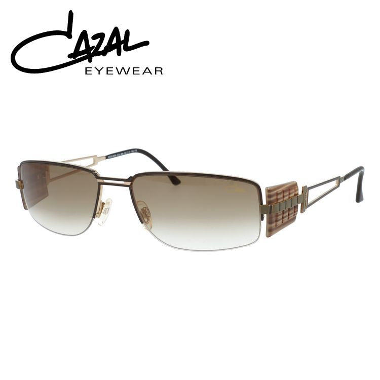 【訳あり・店頭展示品/付属品なし/外箱なし】 カザール サングラス CAZAL MOD.9009 986 58サイズ スクエア型 アウトレット品 ユニセックス メンズ レディース