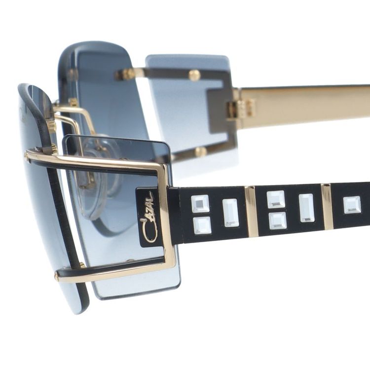 【訳あり・店頭展示品/付属品なし/外箱なし】 カザール サングラス CAZAL MOD.9057 C001 57サイズ スクエア型 アウトレット品 ユニセックス メンズ レディース