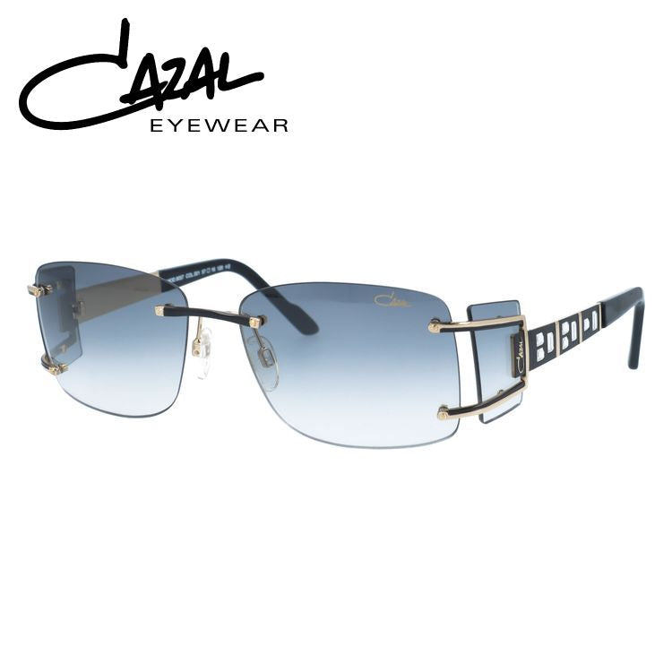 【訳あり・店頭展示品/付属品なし/外箱なし】 カザール サングラス CAZAL MOD.9057 C001 57サイズ スクエア型 アウトレット品 ユニセックス メンズ レディース