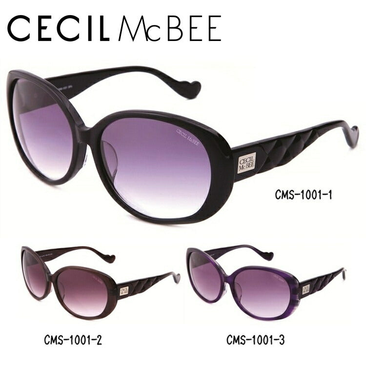 レディース サングラス CECIL McBEE セシルマクビー CMS 1001 全3色 60サイズ アジアンフィット 女性 UVカット 紫外線 対策 ブランド 眼鏡 メガネ アイウェア 人気 おすすめ ラッピング無料