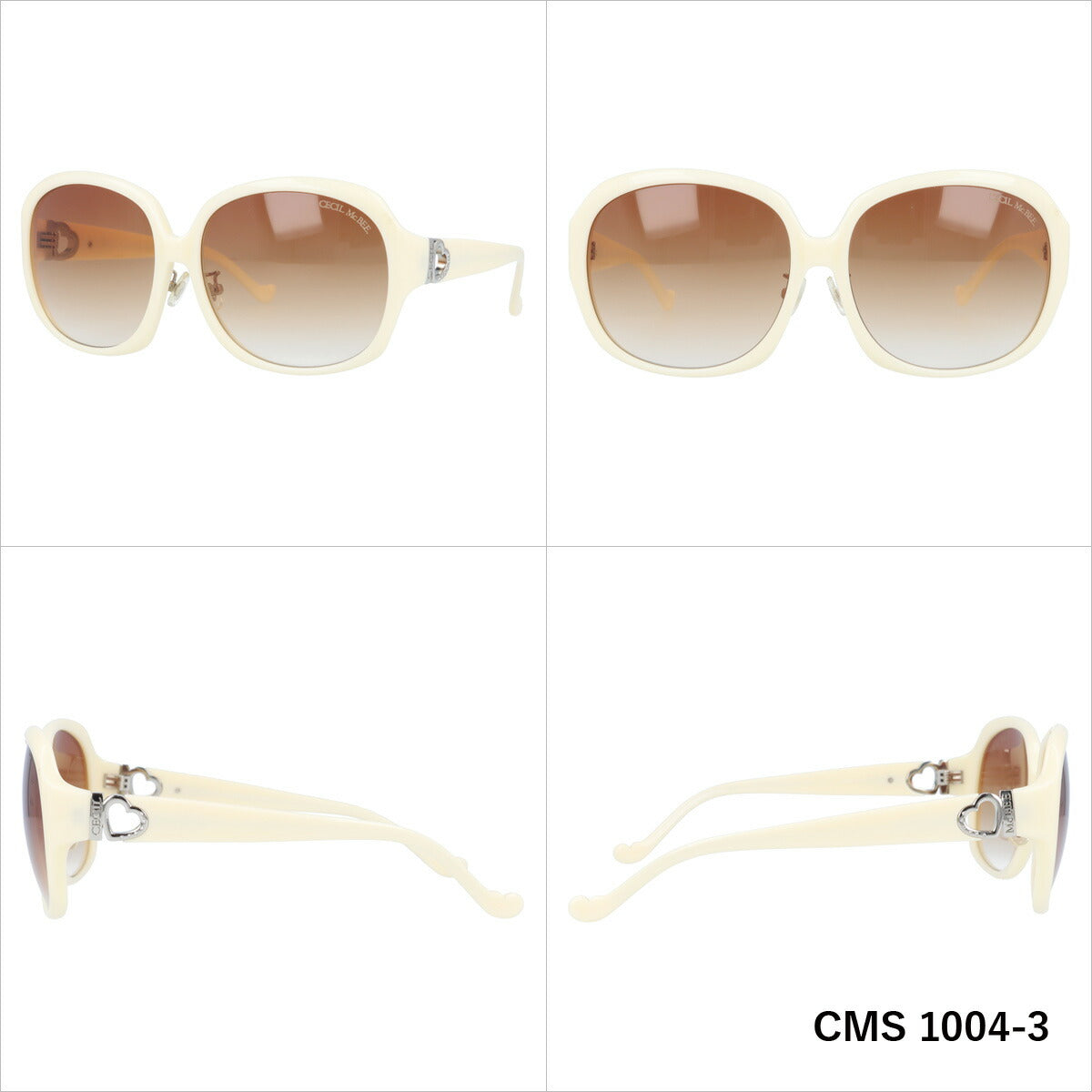 レディース サングラス CECIL McBEE セシルマクビー CMS 1004 全3色 60サイズ アジアンフィット 女性 UVカット 紫外線 対策 ブランド 眼鏡 メガネ アイウェア 人気 おすすめ ラッピング無料