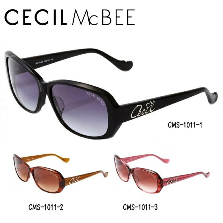 レディース サングラス CECIL McBEE セシルマクビー CMS 1011 全3色 60サイズ アジアンフィット 女性 UVカット 紫外線 対策 ブランド 眼鏡 メガネ アイウェア 人気 おすすめ ラッピング無料