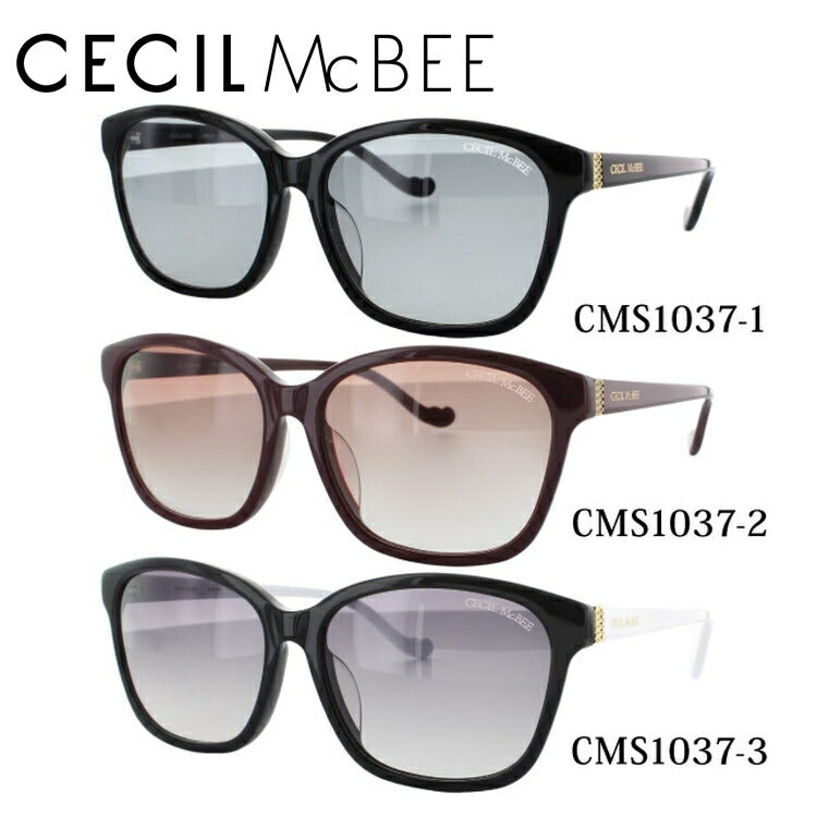 レディース サングラス CECIL McBEE セシルマクビー CMS 1037 全3色 55サイズ アジアンフィット 女性 UVカット 紫外線 対策 ブランド 眼鏡 メガネ アイウェア 人気 おすすめ ラッピング無料