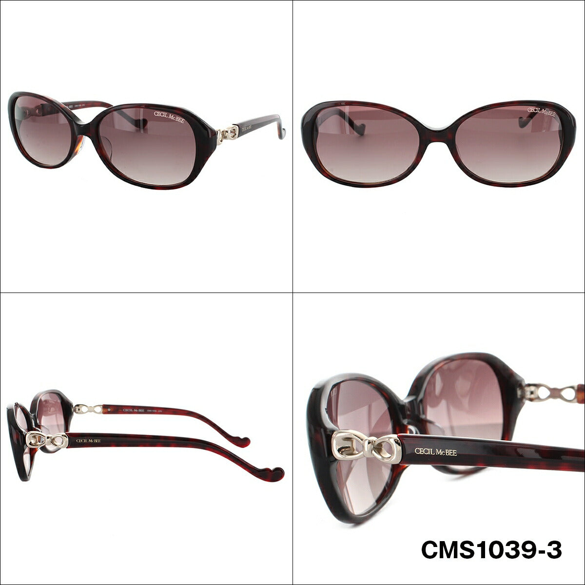 【送料無料】レディース サングラス CECIL McBEE セシルマクビー CMS 1039 全3色 55サイズ アジアンフィット 女性 UVカット 紫外線 対策 ブランド 眼鏡 メガネ アイウェア 人気 おすすめ ラッピング無料