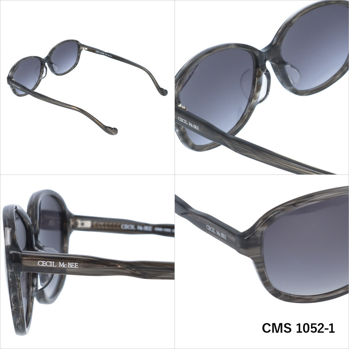 レディース サングラス CECIL McBEE セシルマクビー CMS 1052 全3色 57サイズ アジアンフィット オーバル型 女性 UVカット 紫外線 対策 ブランド 眼鏡 メガネ アイウェア 人気 おすすめ ラッピング無料