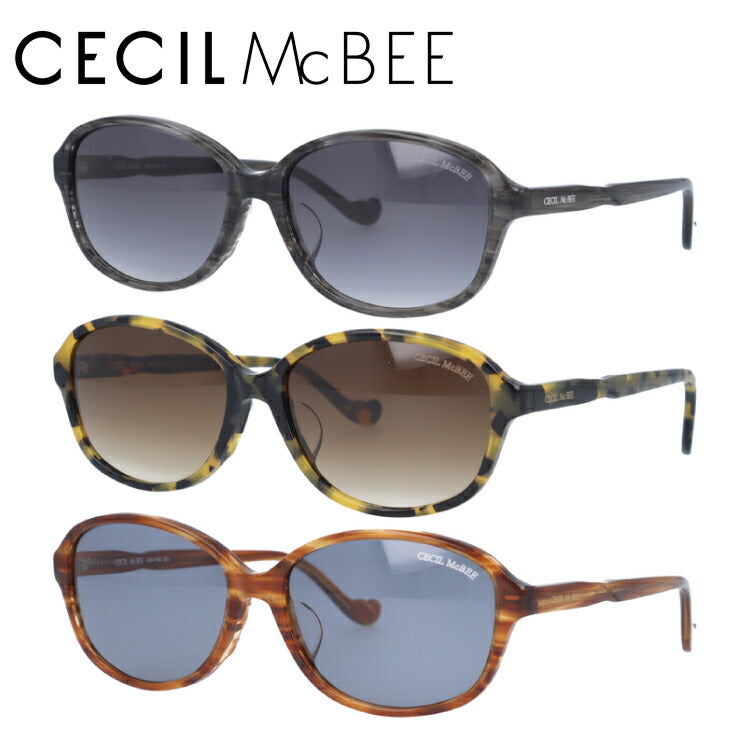 レディース サングラス CECIL McBEE セシルマクビー CMS 1052 全3色 57サイズ アジアンフィット オーバル型 女性 UVカット 紫外線 対策 ブランド 眼鏡 メガネ アイウェア 人気 おすすめ ラッピング無料
