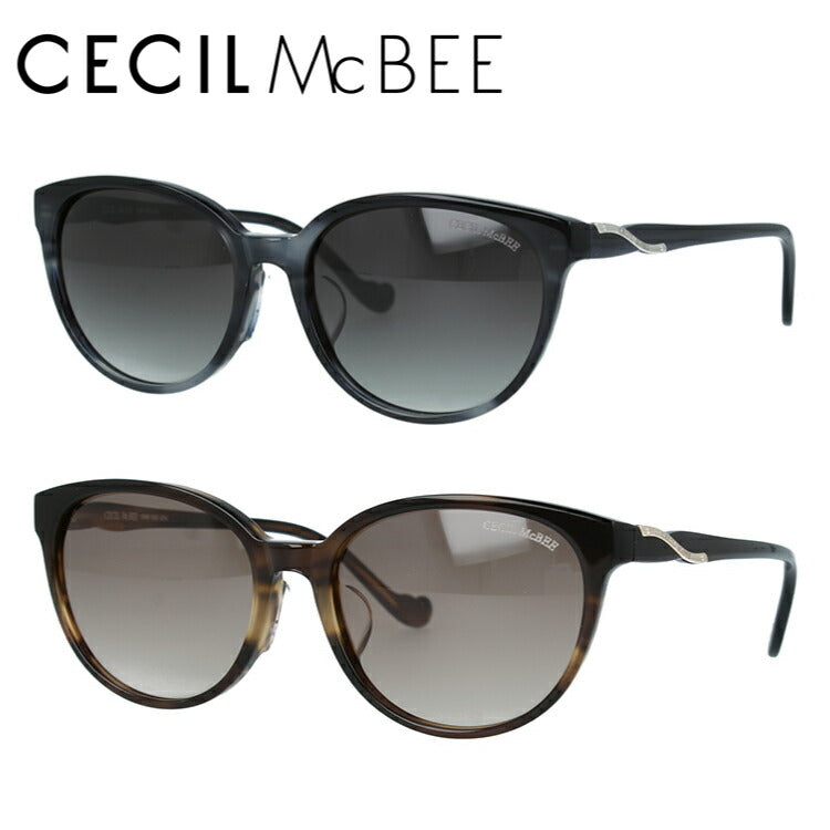 セシルマクビー サングラス アジアンフィット CECIL McBEE CMS 1053 54サイズ 国内正規品 ウェリントン レディース