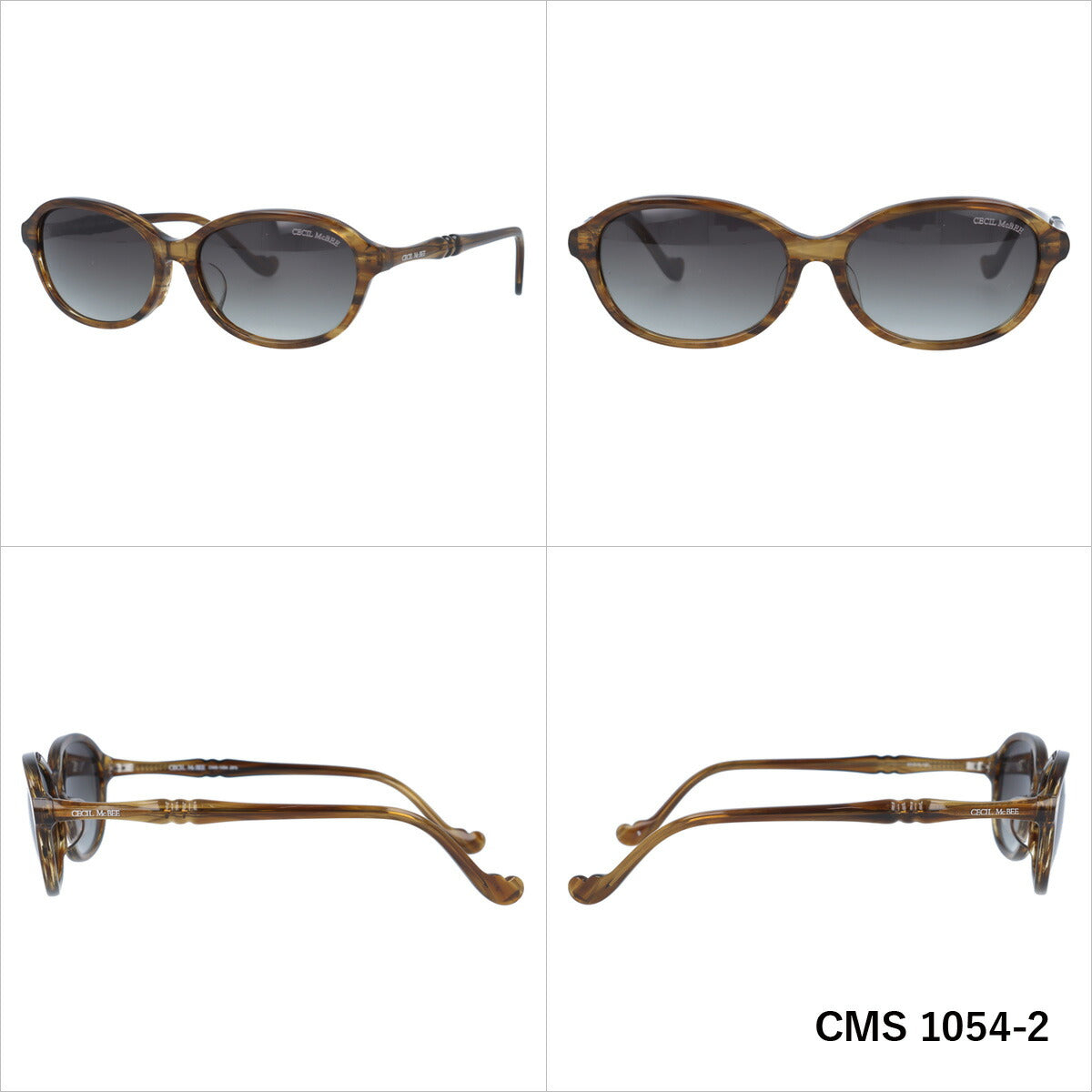 レディース サングラス CECIL McBEE セシルマクビー CMS 1054 全3色 55サイズ アジアンフィット オーバル型 女性 UVカット 紫外線 対策 ブランド 眼鏡 メガネ アイウェア 人気 おすすめ ラッピング無料