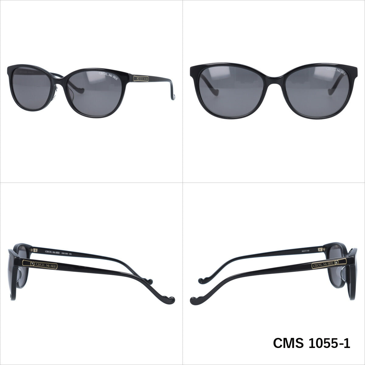 レディース サングラス CECIL McBEE セシルマクビー CMS 1055 全3色 55サイズ アジアンフィット ウェリントン型 女性 UVカット 紫外線 対策 ブランド 眼鏡 メガネ アイウェア 人気 おすすめ ラッピング無料