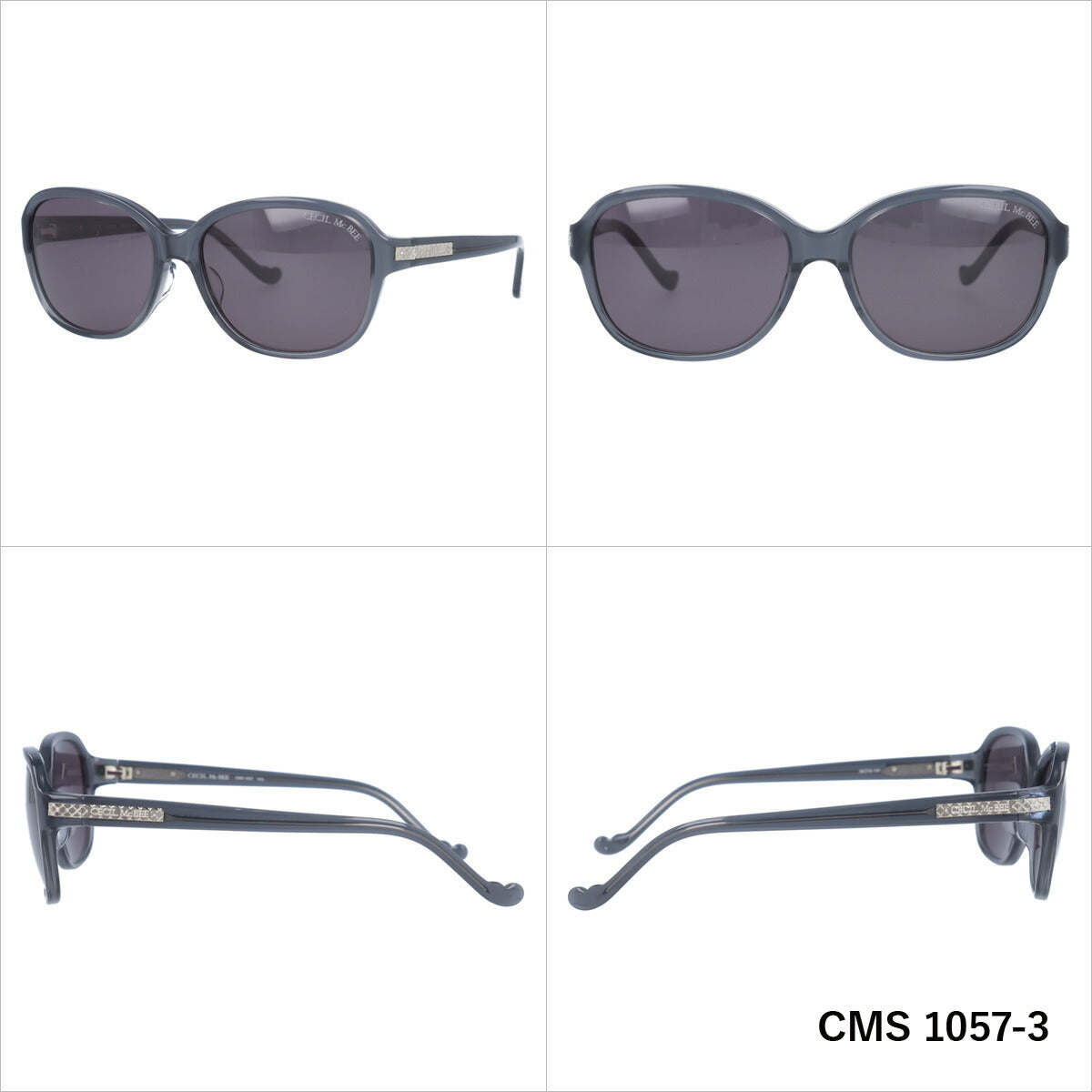 レディース サングラス CECIL McBEE セシルマクビー CMS 1057 全3色 56サイズ アジアンフィット オーバル型 女性 UVカット 紫外線 対策 ブランド 眼鏡 メガネ アイウェア 人気 おすすめ ラッピング無料