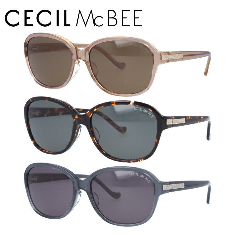 レディース サングラス CECIL McBEE セシルマクビー CMS 1057 全3色 56サイズ アジアンフィット オーバル型 女性 UVカット 紫外線 対策 ブランド 眼鏡 メガネ アイウェア 人気 おすすめ ラッピング無料