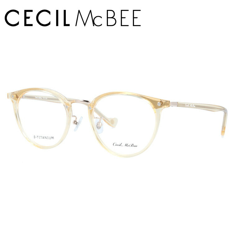 メガネ 眼鏡 度付き 度なし おしゃれ CECIL McBEE セシルマクビー CMF 7036-3 49サイズ ボストン型 レディース 女性 UVカット 紫外線 ブランド サングラス 伊達 ダテ｜老眼鏡・PCレンズ・カラーレンズ・遠近両用対応可能 ラッピング無料