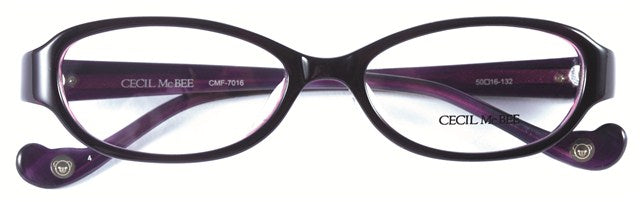 メガネ 眼鏡 度付き 度なし おしゃれ CECIL McBEE セシルマクビー CMF 7016 全4色 50サイズ レディース 女性 UVカット 紫外線 ブランド サングラス 伊達 ダテ｜老眼鏡・PCレンズ・カラーレンズ・遠近両用対応可能 ラッピング無料