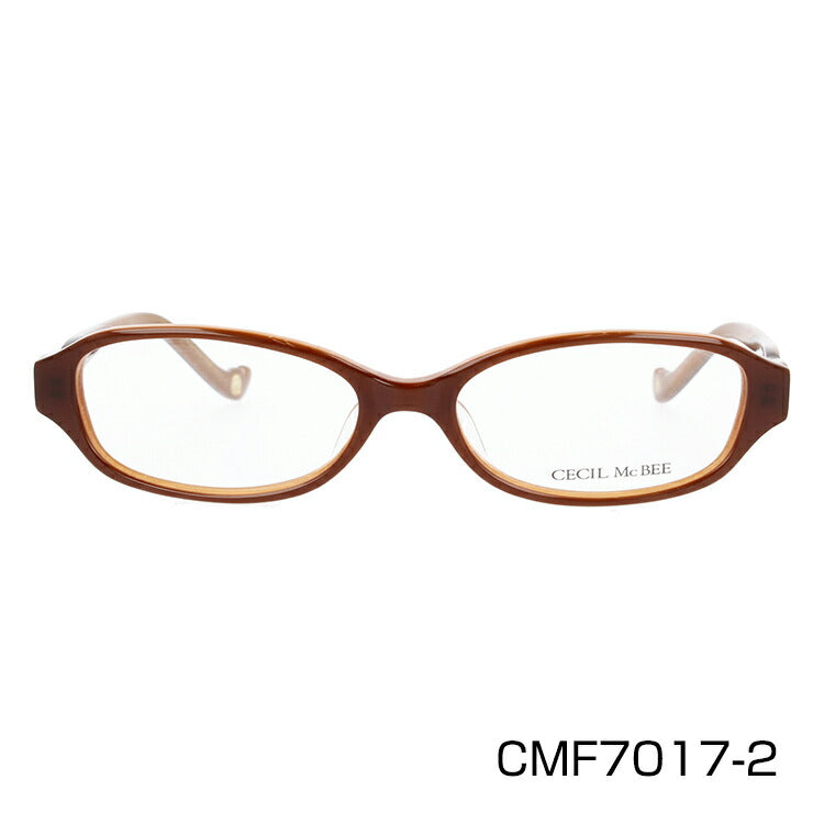 メガネ 眼鏡 度付き 度なし おしゃれ CECIL McBEE セシルマクビー CMF 7017 全4色 52サイズ オーバル型 レディース 女性 UVカット 紫外線 ブランド サングラス 伊達 ダテ｜老眼鏡・PCレンズ・カラーレンズ・遠近両用対応可能 ラッピング無料