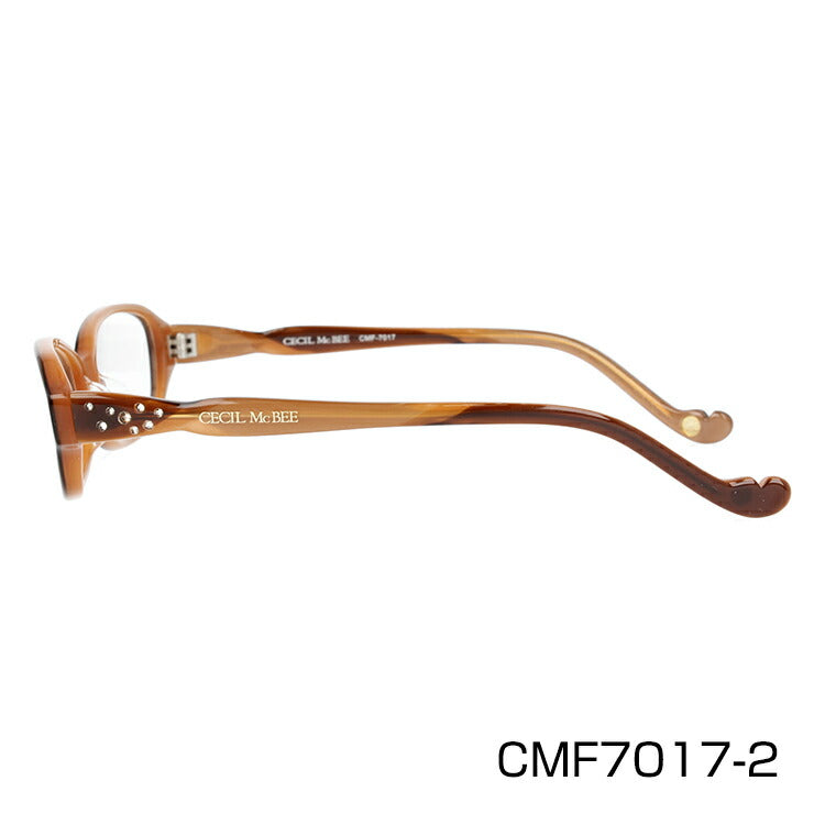メガネ 眼鏡 度付き 度なし おしゃれ CECIL McBEE セシルマクビー CMF 7017 全4色 52サイズ オーバル型 レディース 女性 UVカット 紫外線 ブランド サングラス 伊達 ダテ｜老眼鏡・PCレンズ・カラーレンズ・遠近両用対応可能 ラッピング無料