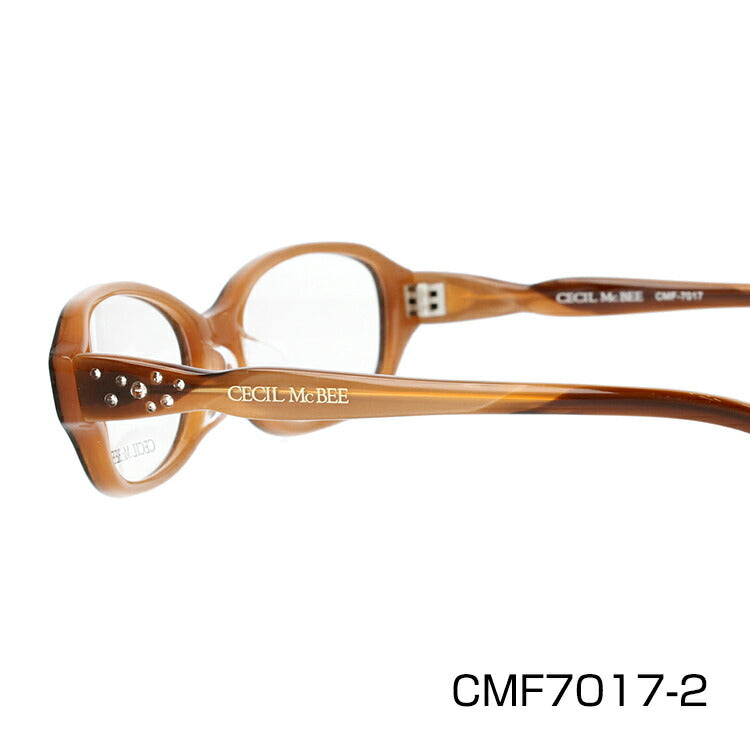 メガネ 眼鏡 度付き 度なし おしゃれ CECIL McBEE セシルマクビー CMF 7017 全4色 52サイズ オーバル型 レディース 女性 UVカット 紫外線 ブランド サングラス 伊達 ダテ｜老眼鏡・PCレンズ・カラーレンズ・遠近両用対応可能 ラッピング無料