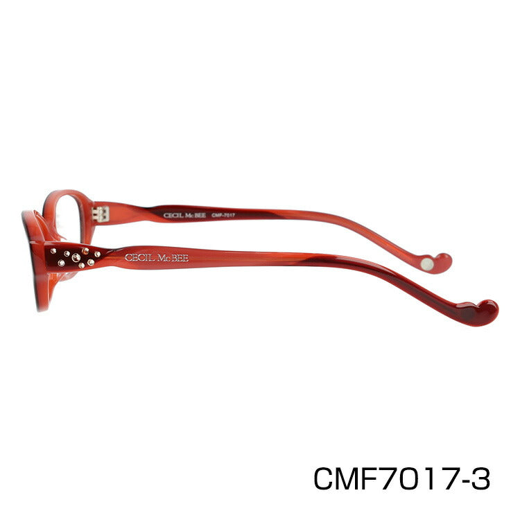 メガネ 眼鏡 度付き 度なし おしゃれ CECIL McBEE セシルマクビー CMF 7017 全4色 52サイズ オーバル型 レディース 女性 UVカット 紫外線 ブランド サングラス 伊達 ダテ｜老眼鏡・PCレンズ・カラーレンズ・遠近両用対応可能 ラッピング無料