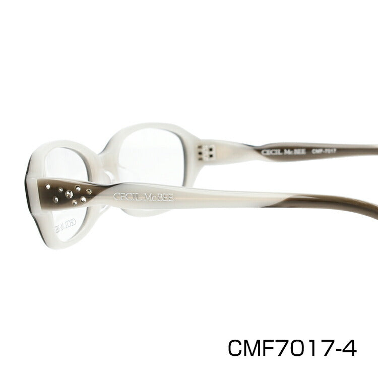 メガネ 眼鏡 度付き 度なし おしゃれ CECIL McBEE セシルマクビー CMF 7017 全4色 52サイズ オーバル型 レディース 女性 UVカット 紫外線 ブランド サングラス 伊達 ダテ｜老眼鏡・PCレンズ・カラーレンズ・遠近両用対応可能 ラッピング無料