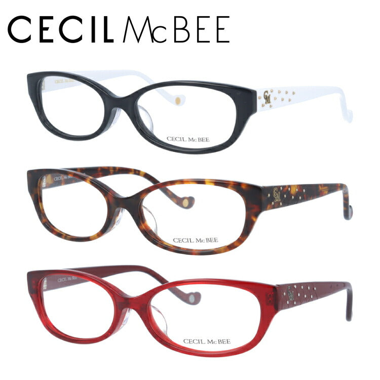 メガネ 眼鏡 度付き 度なし おしゃれ CECIL McBEE セシルマクビー CMF7019 全4色 52サイズ オーバル型 レディース 女性 UVカット 紫外線 ブランド サングラス 伊達 ダテ｜老眼鏡・PCレンズ・カラーレンズ・遠近両用対応可能 ラッピング無料