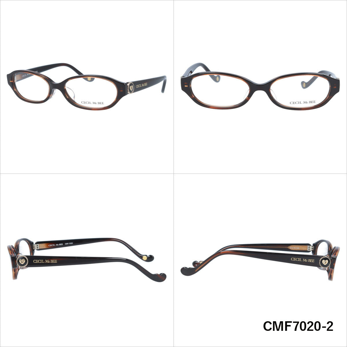 メガネ 眼鏡 度付き 度なし おしゃれ CECIL McBEE セシルマクビー CMF 7020 全2色 49サイズ レディース 女性 UVカット 紫外線 ブランド サングラス 伊達 ダテ｜老眼鏡・PCレンズ・カラーレンズ・遠近両用対応可能 ラッピング無料