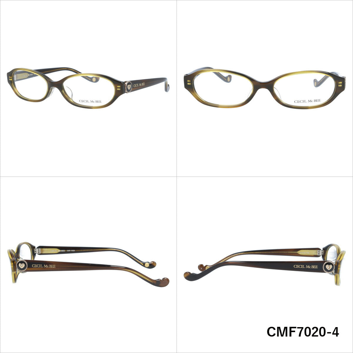 メガネ 眼鏡 度付き 度なし おしゃれ CECIL McBEE セシルマクビー CMF 7020 全2色 49サイズ レディース 女性 UVカット 紫外線 ブランド サングラス 伊達 ダテ｜老眼鏡・PCレンズ・カラーレンズ・遠近両用対応可能 ラッピング無料