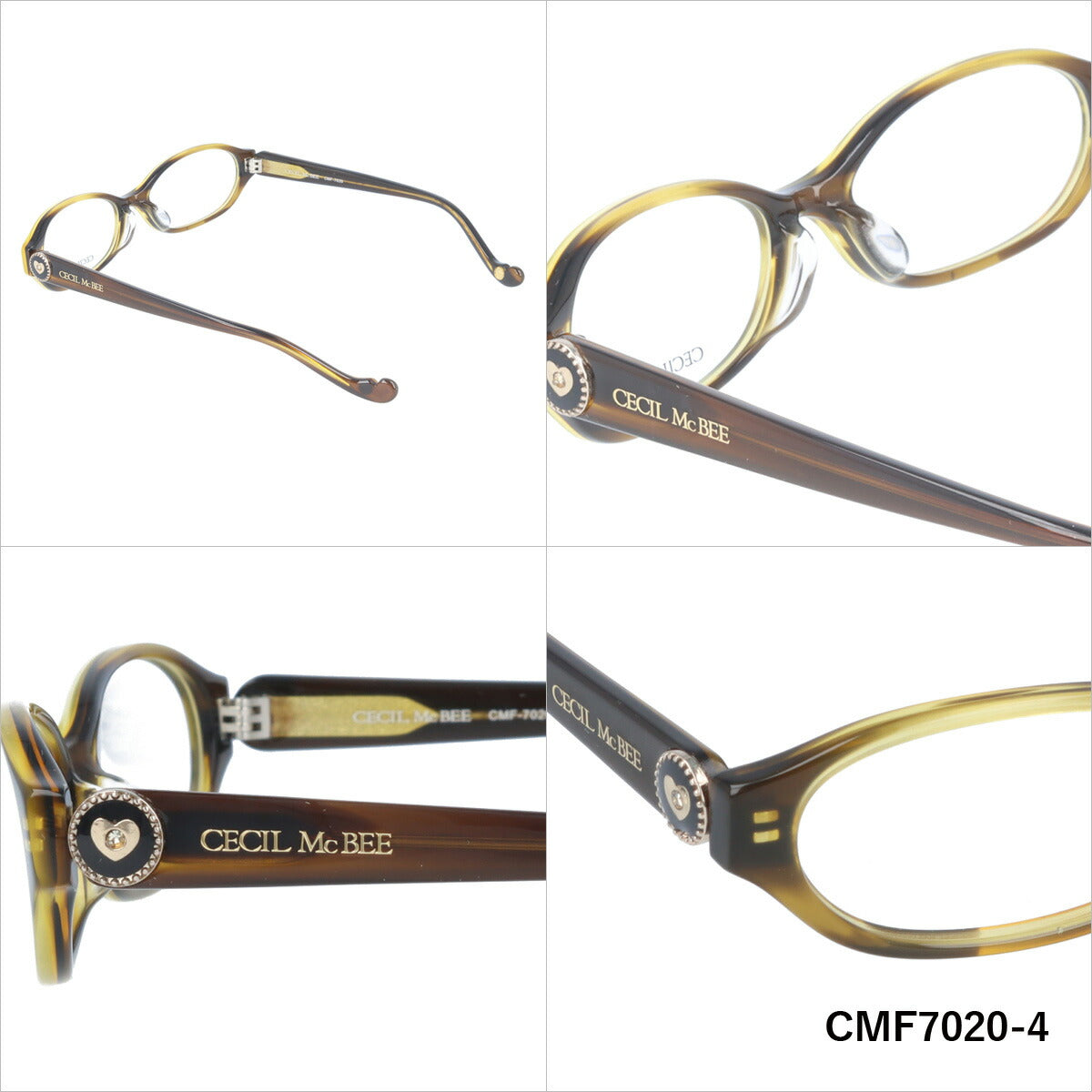 メガネ 眼鏡 度付き 度なし おしゃれ CECIL McBEE セシルマクビー CMF 7020 全2色 49サイズ レディース 女性 UVカット 紫外線 ブランド サングラス 伊達 ダテ｜老眼鏡・PCレンズ・カラーレンズ・遠近両用対応可能 ラッピング無料