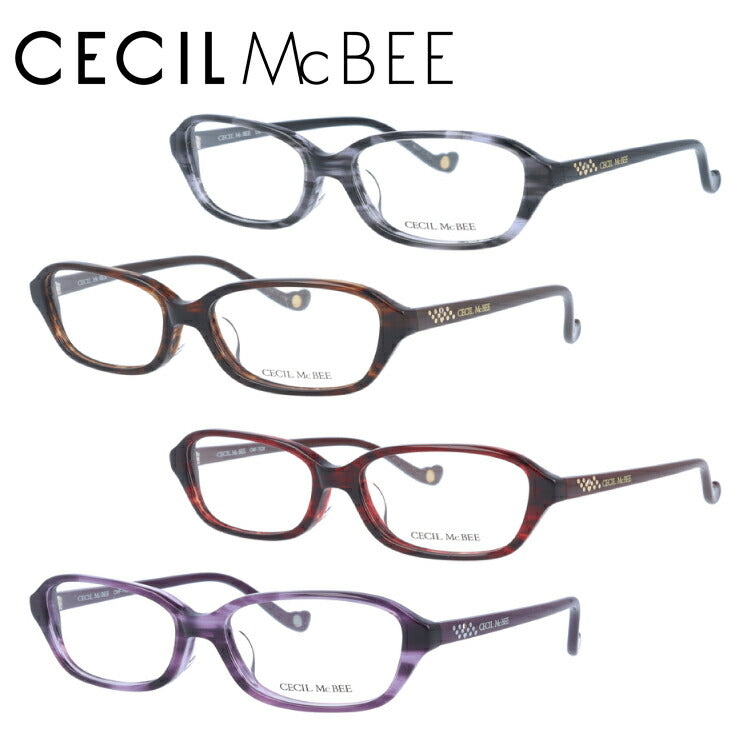 メガネ 眼鏡 度付き 度なし おしゃれ CECIL McBEE セシルマクビー CMF 7026 全4色 53サイズ レディース 女性 UVカット 紫外線 ブランド サングラス 伊達 ダテ｜老眼鏡・PCレンズ・カラーレンズ・遠近両用対応可能 ラッピング無料