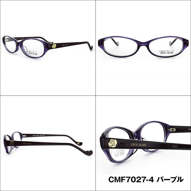 メガネ 眼鏡 度付き 度なし おしゃれ CECIL McBEE セシルマクビー CMF 7027 全4色 53サイズ レディース 女性 UVカット 紫外線 ブランド サングラス 伊達 ダテ｜老眼鏡・PCレンズ・カラーレンズ・遠近両用対応可能 ラッピング無料
