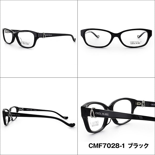 メガネ 眼鏡 度付き 度なし おしゃれ CECIL McBEE セシルマクビー CMF 7028 全4色 52サイズ レディース 女性 UVカット 紫外線 ブランド サングラス 伊達 ダテ｜老眼鏡・PCレンズ・カラーレンズ・遠近両用対応可能 ラッピング無料