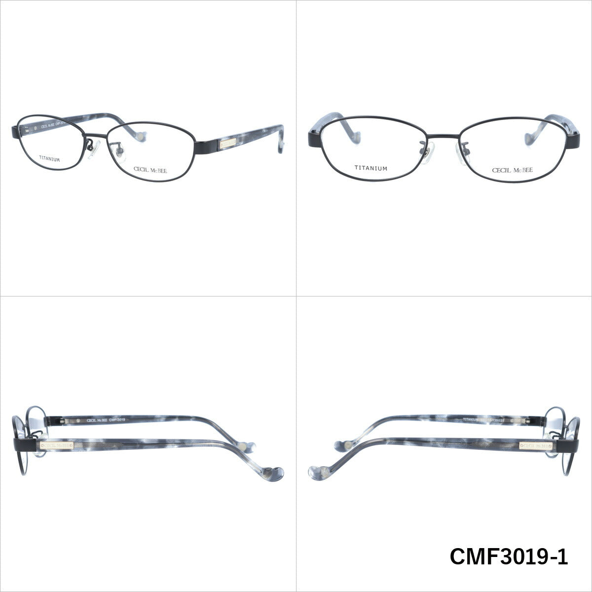 メガネ 眼鏡 度付き 度なし おしゃれ CECIL McBEE セシルマクビー CMF 3019 全4色 52サイズ レディース 女性 UVカット 紫外線 ブランド サングラス 伊達 ダテ｜老眼鏡・PCレンズ・カラーレンズ・遠近両用対応可能 ラッピング無料