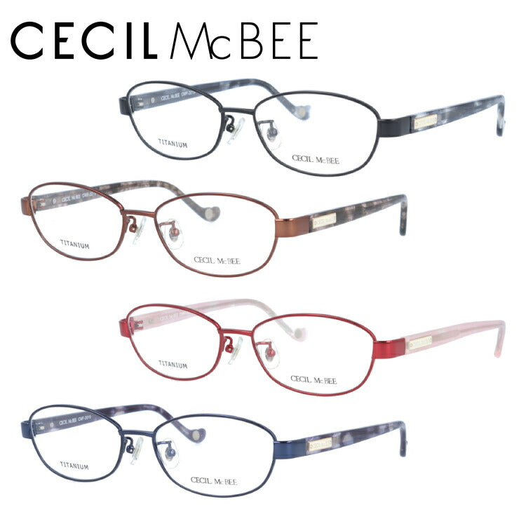 メガネ 眼鏡 度付き 度なし おしゃれ CECIL McBEE セシルマクビー CMF 3019 全4色 52サイズ レディース 女性 UVカット 紫外線 ブランド サングラス 伊達 ダテ｜老眼鏡・PCレンズ・カラーレンズ・遠近両用対応可能 ラッピング無料