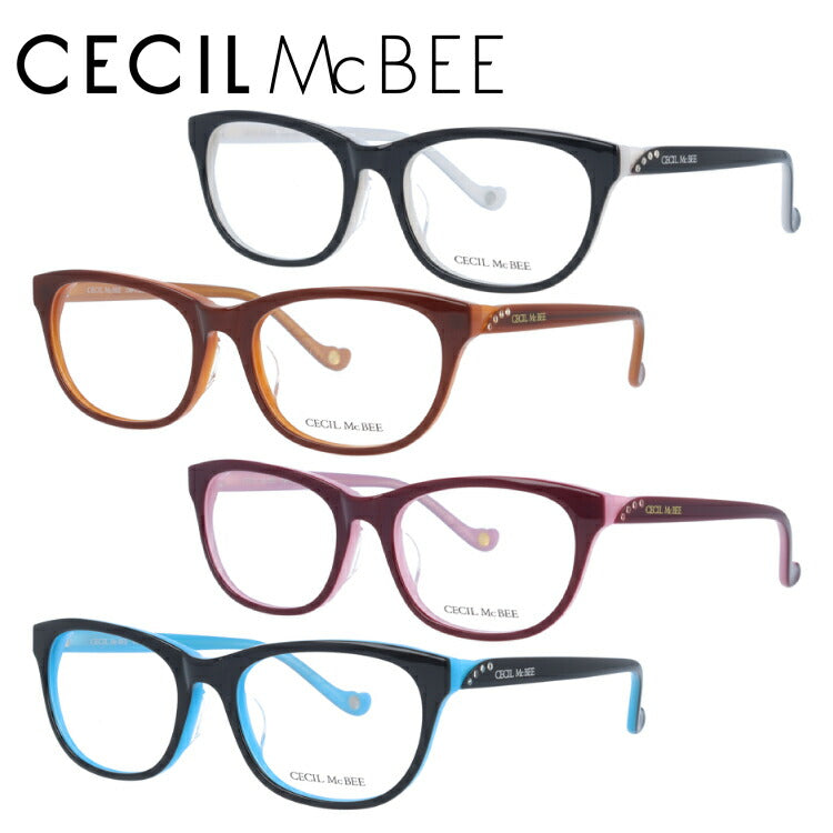 メガネ 眼鏡 おしゃれ CECIL McBEE セシルマクビー CMF 7030 全4色 53サイズ レディース 女性 UVカット 紫外線 ブランド サングラス 伊達 ダテ ラッピング無料